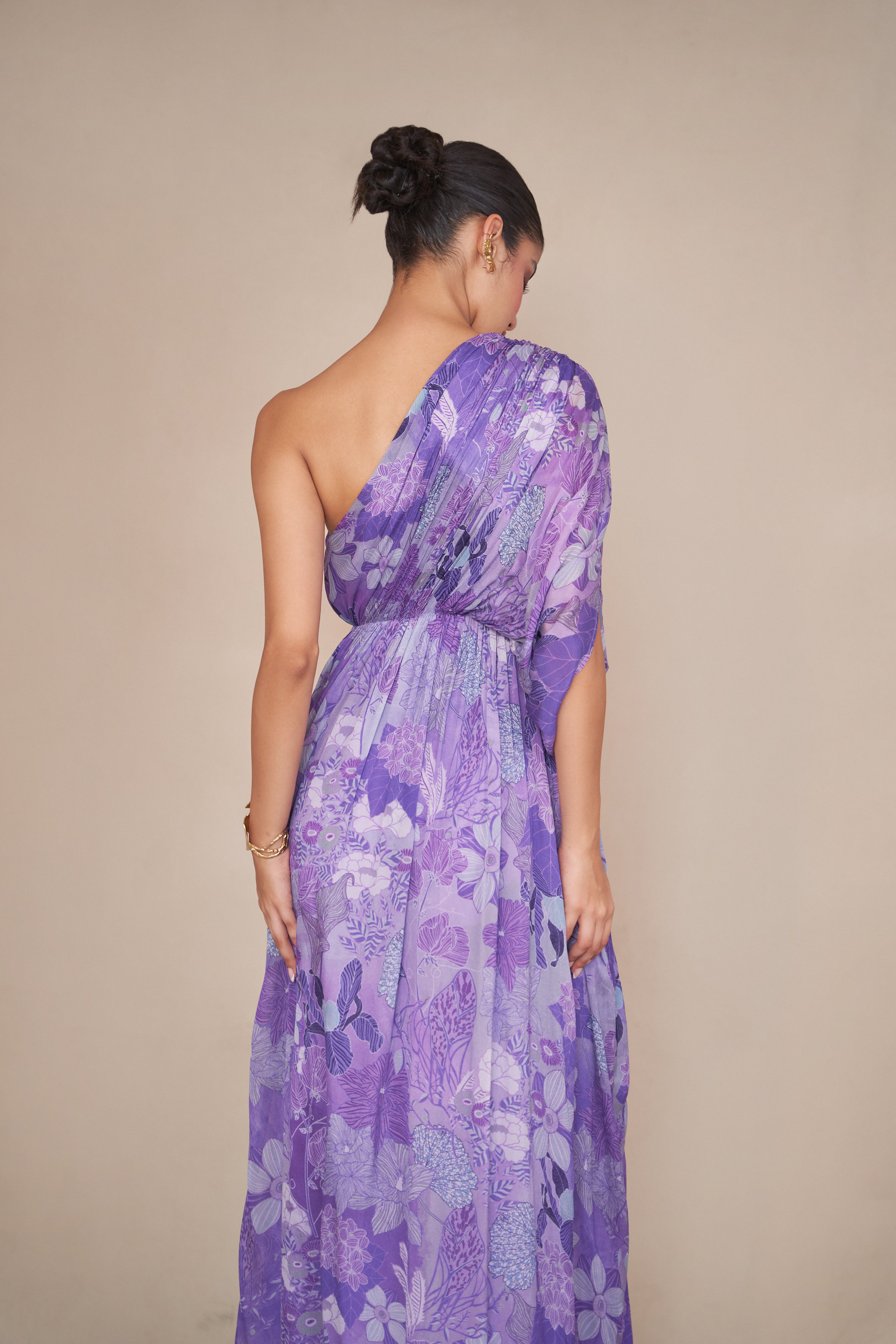 LILAC ONE SHOULDER DRESS