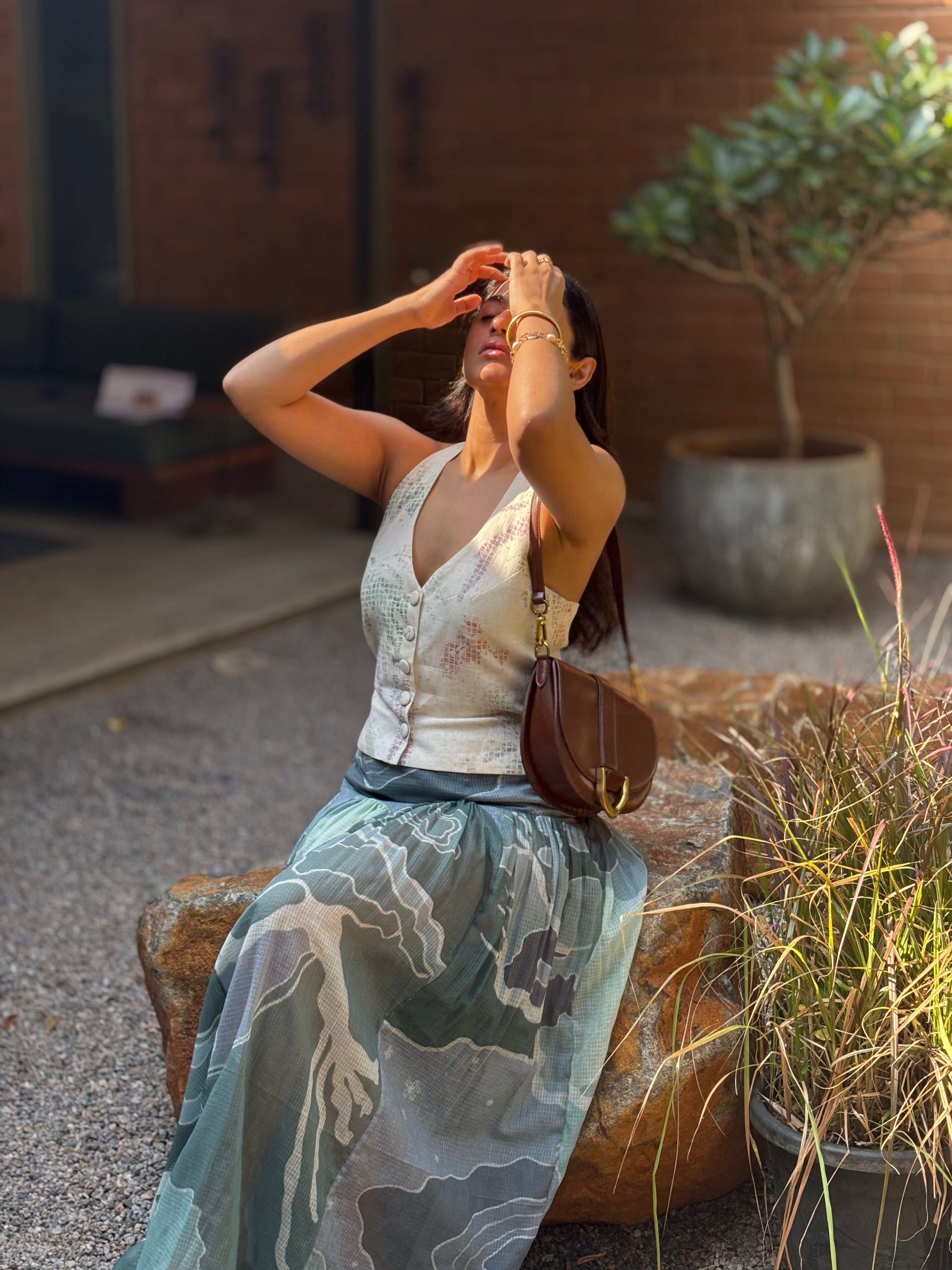 MORNING DEW HALTER TOP