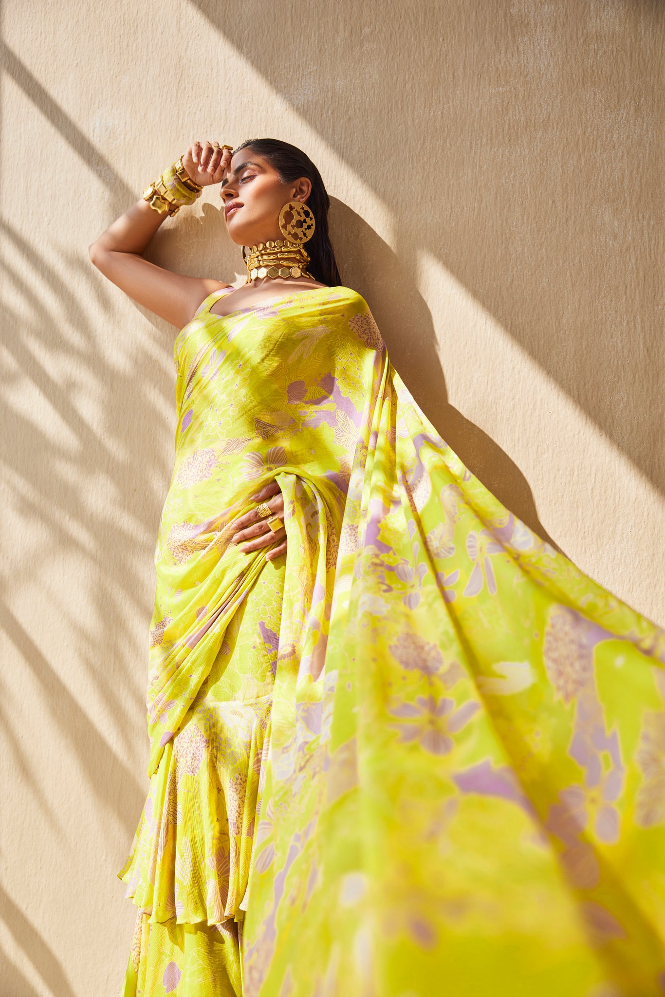 MELLOW DREAM RUFFLE SAREE