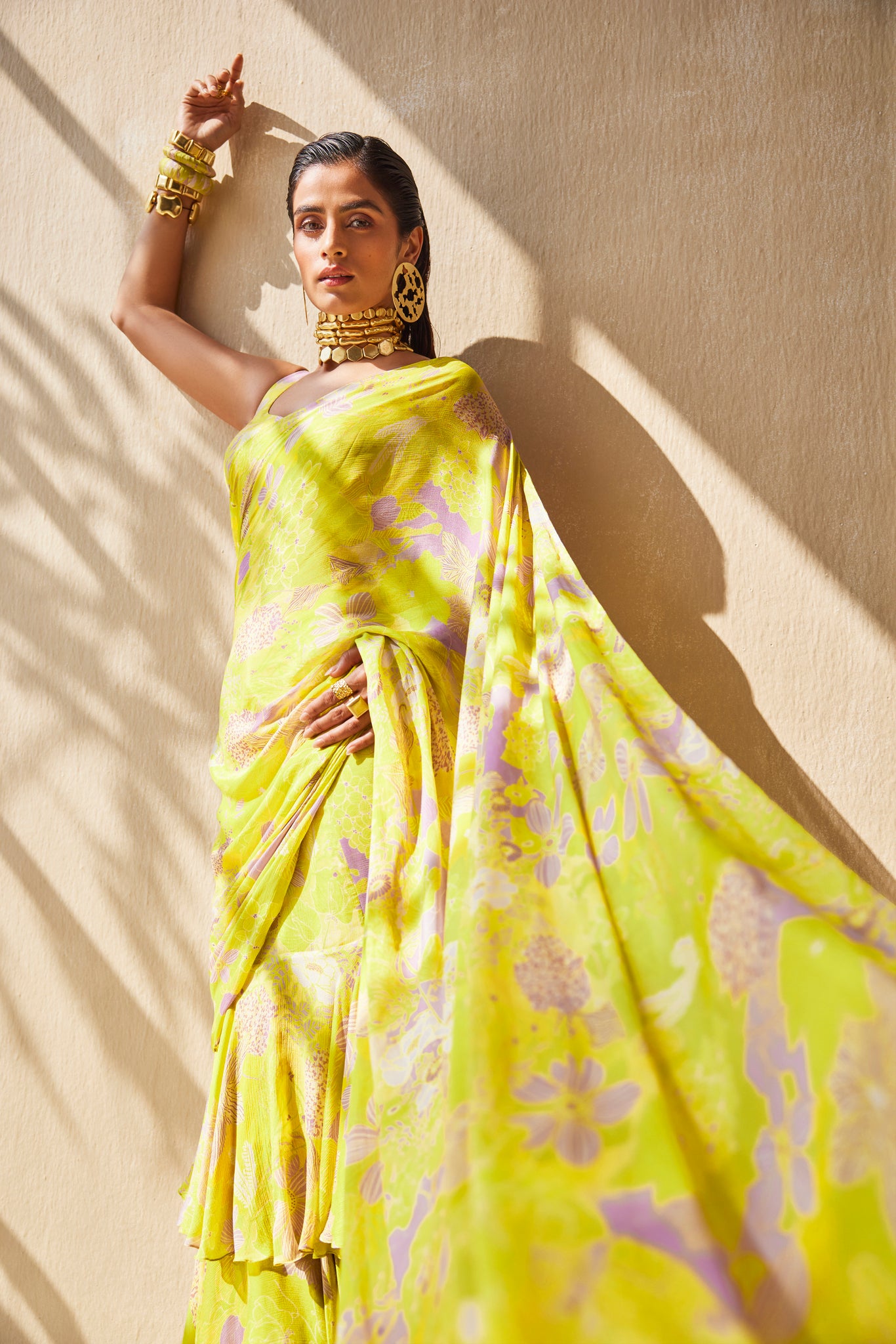 MELLOW DREAM RUFFLE SAREE