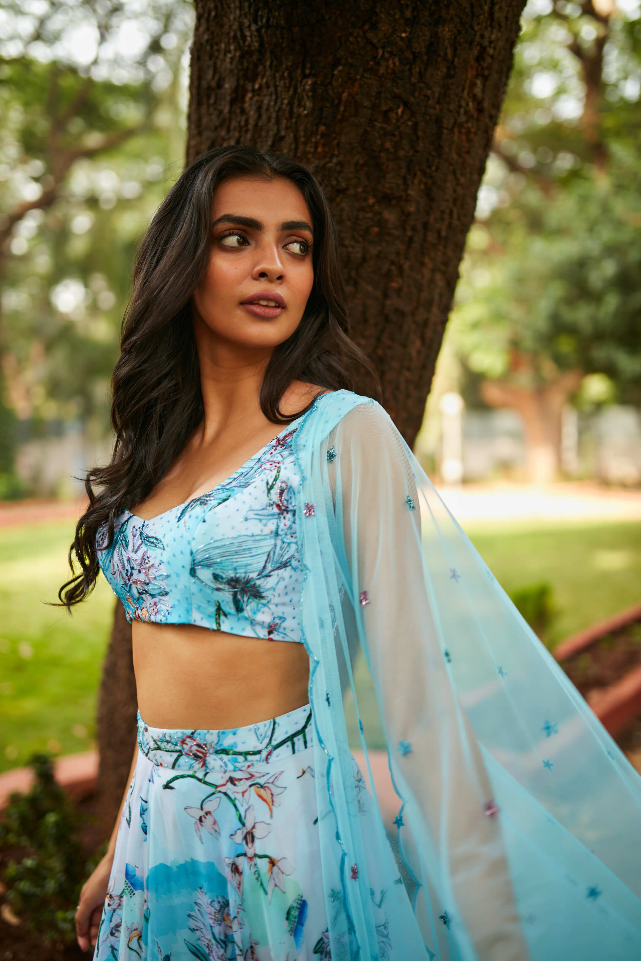 MULTICOLOR LEHENGA SET