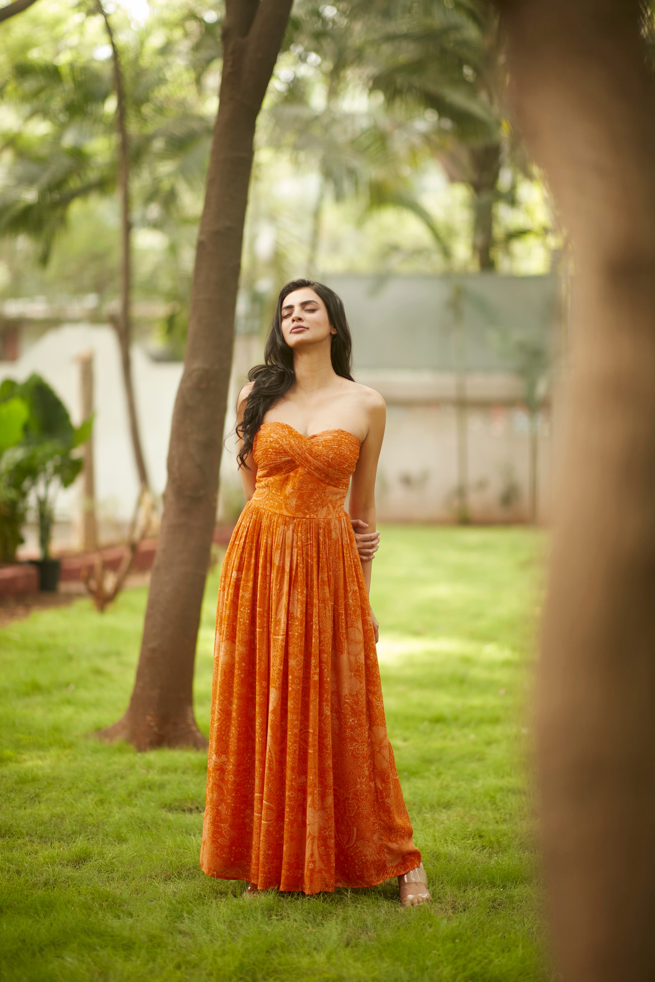 FLAME LILY MAXI DRESS