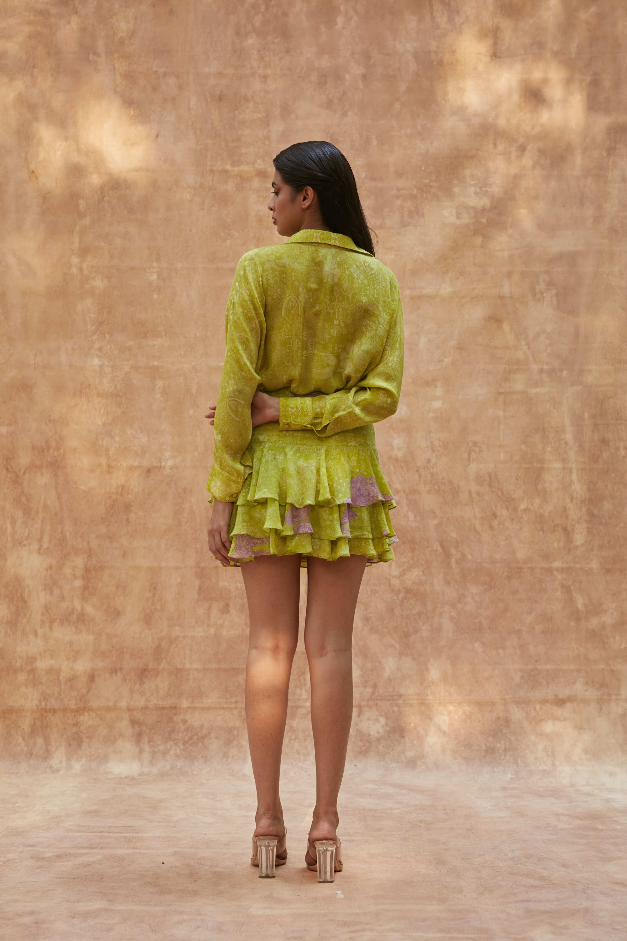 SPRING LIME RUFFLE CO-ORD SET