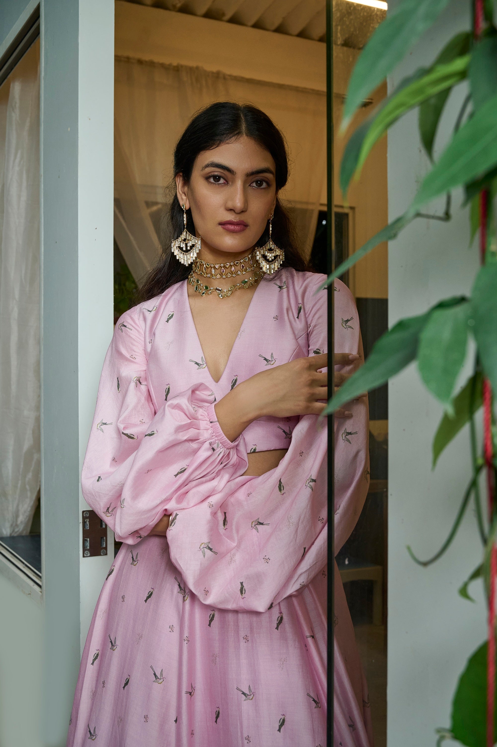 PINK SPARROWS LEHENGA