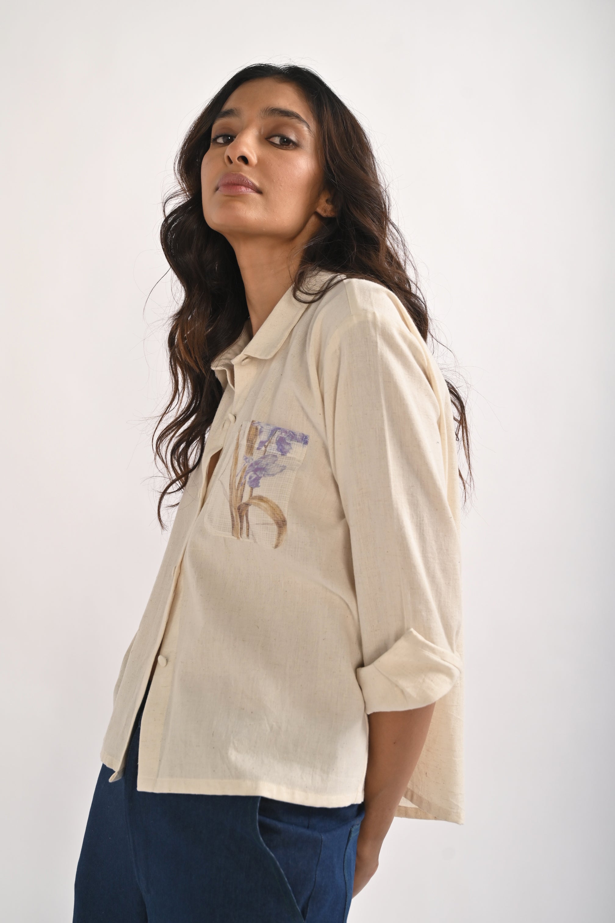 ORCHID KHADI SHIRT