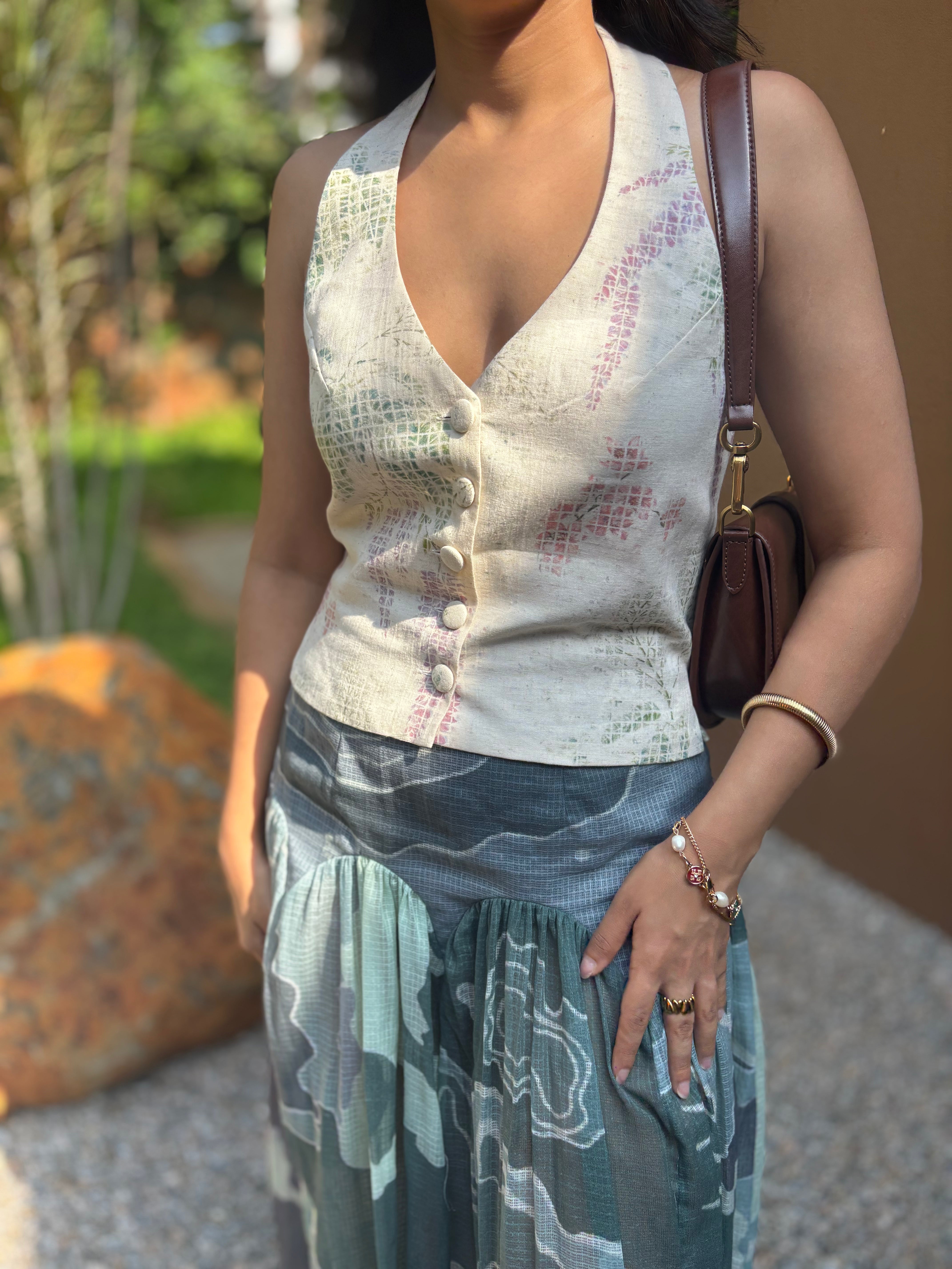 MORNING DEW HALTER TOP