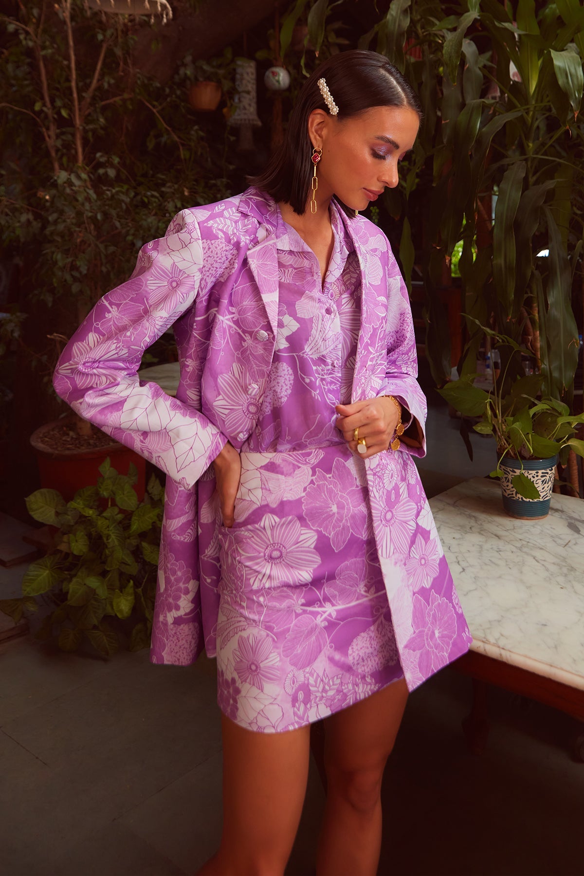 TAPSEE PANNU IN IRIS CO-ORD SET