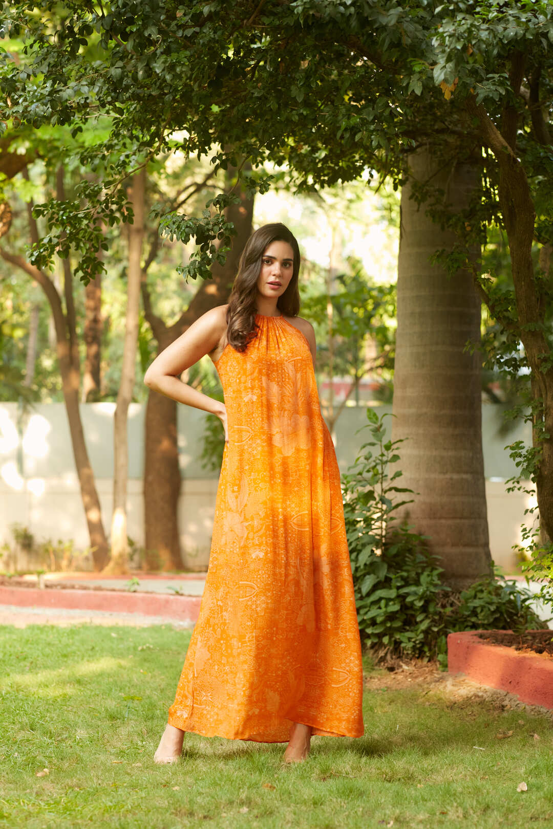 FLAME LILY TENT DRESS