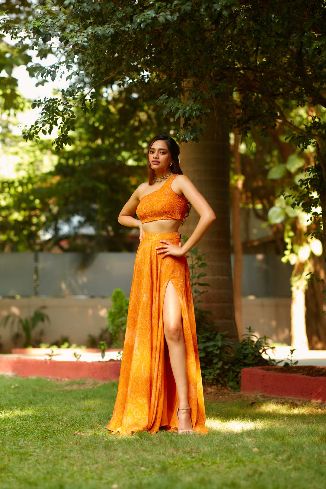 FLAME LILY LEHENGA
