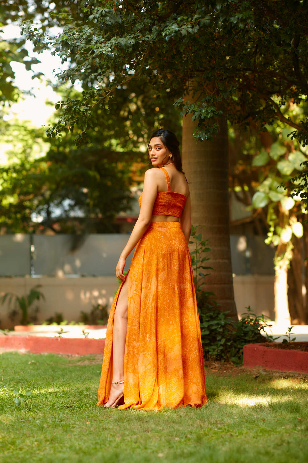 FLAME LILY LEHENGA