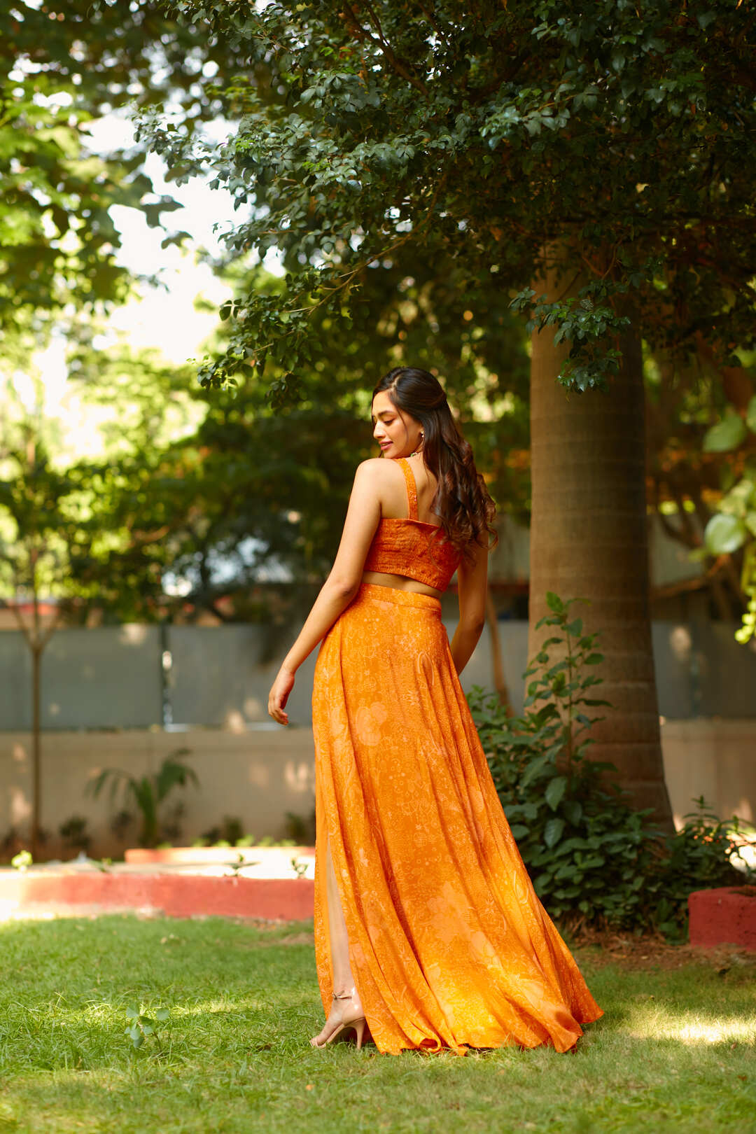 FLAME LILY LEHENGA