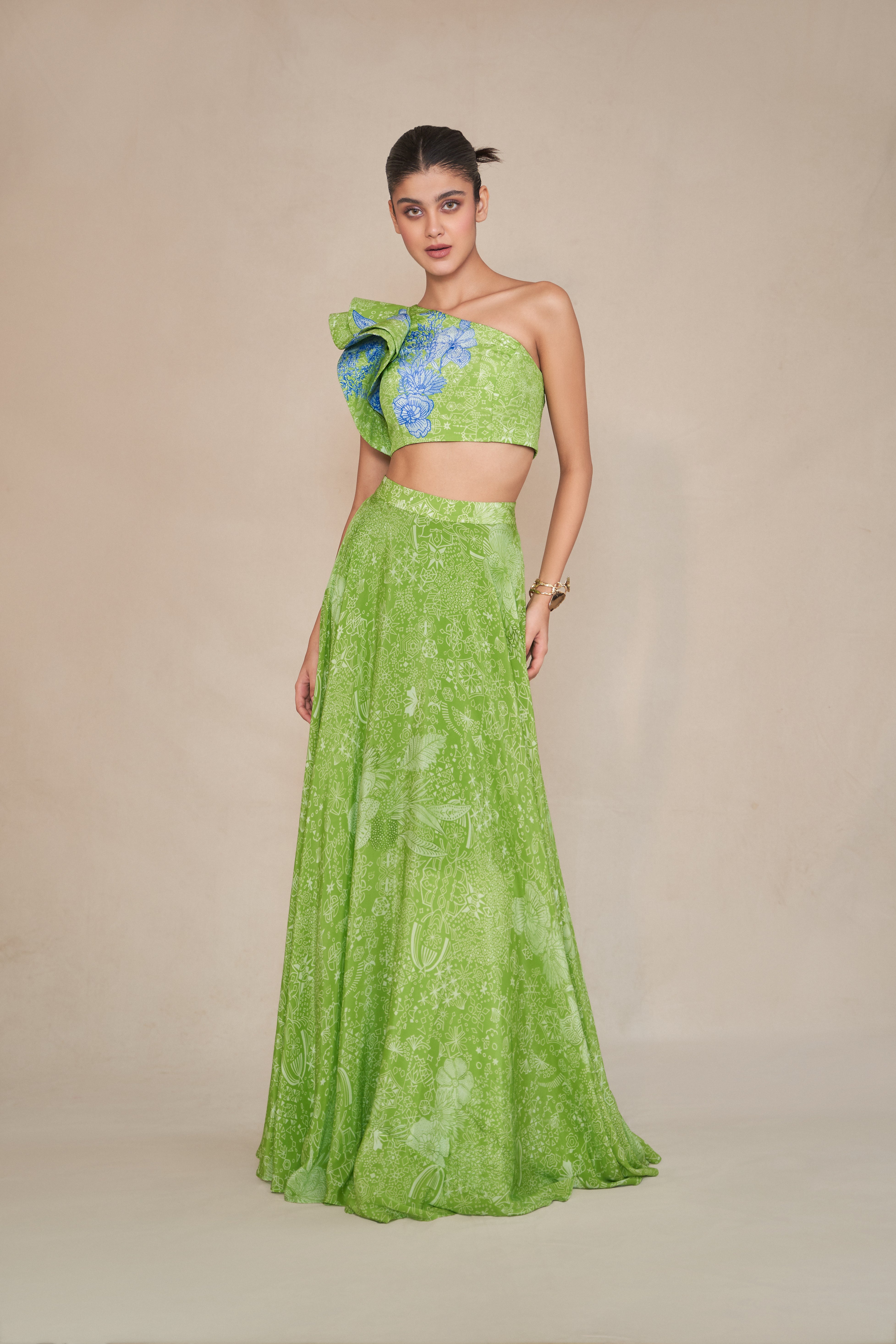 LAUREAL LEAF TIFFANY LEHENGA SET