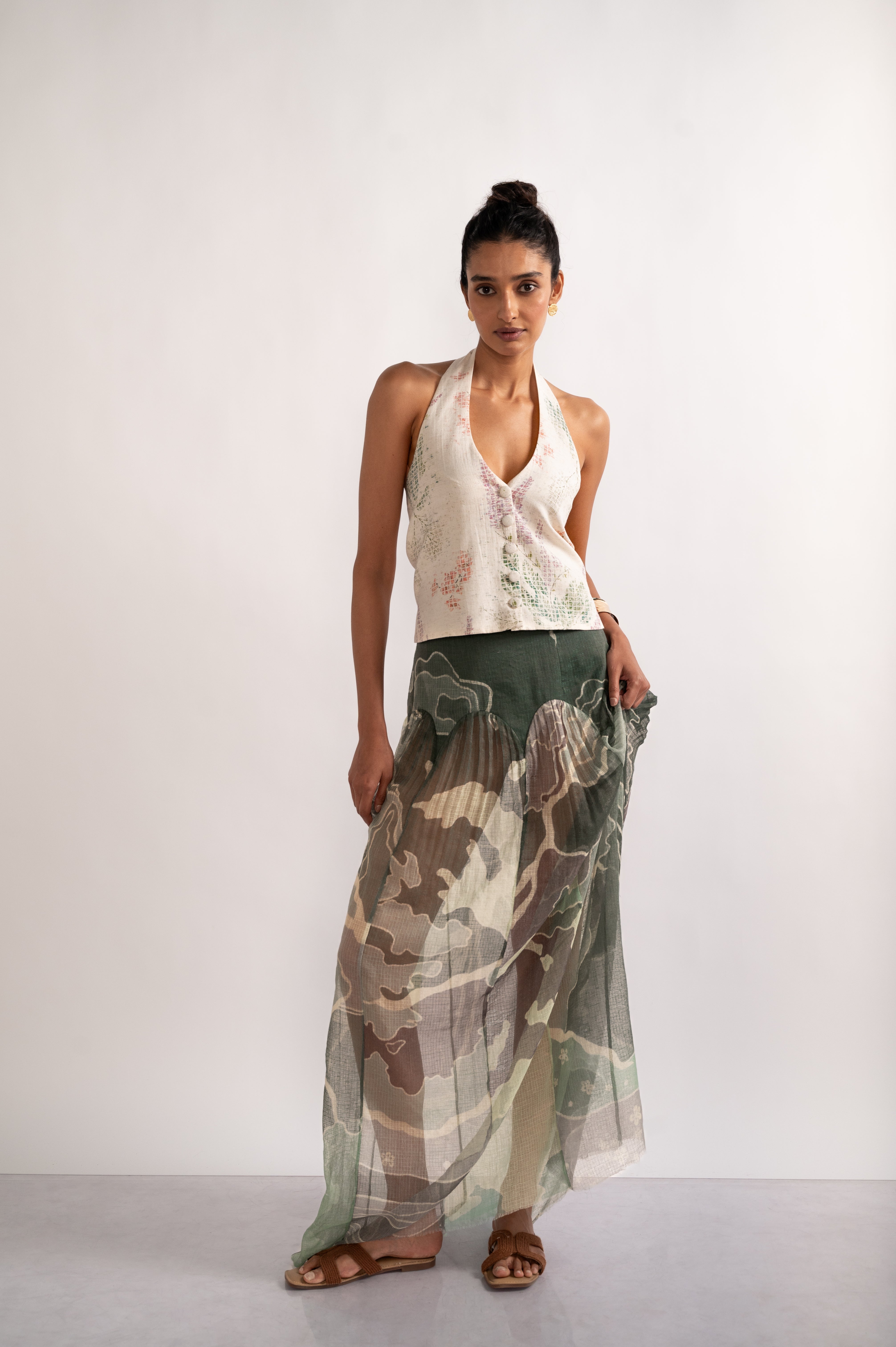 MORNING DEW HALTER TOP