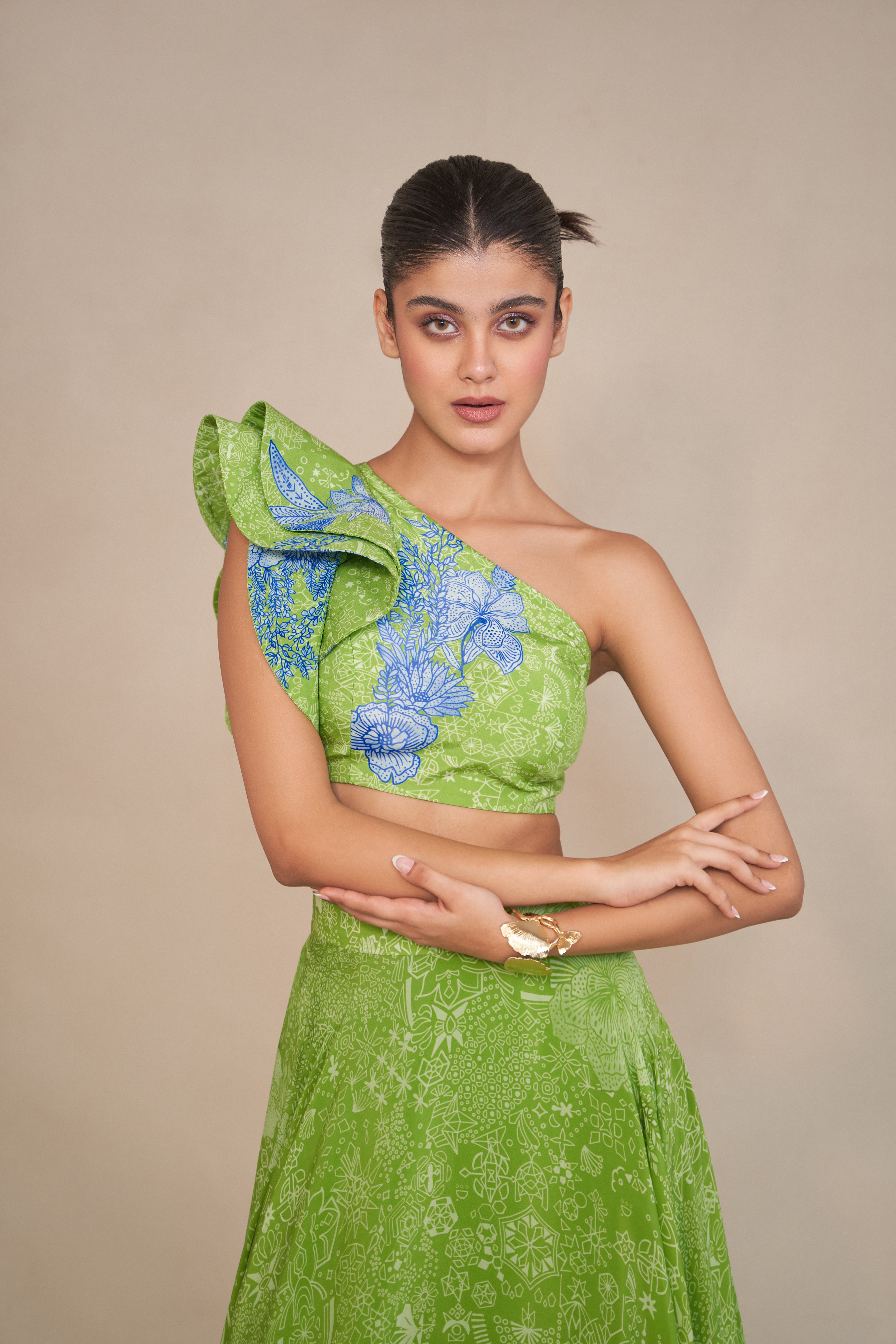 LAUREAL LEAF TIFFANY LEHENGA SET