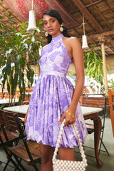 ORCHID BALLOON DRESS