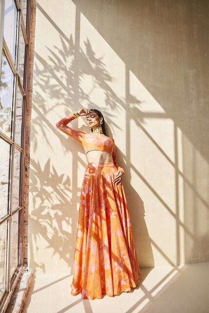 WARM HAZE LEHENGA