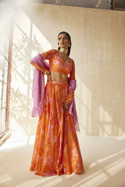 WARM HAZE LEHENGA