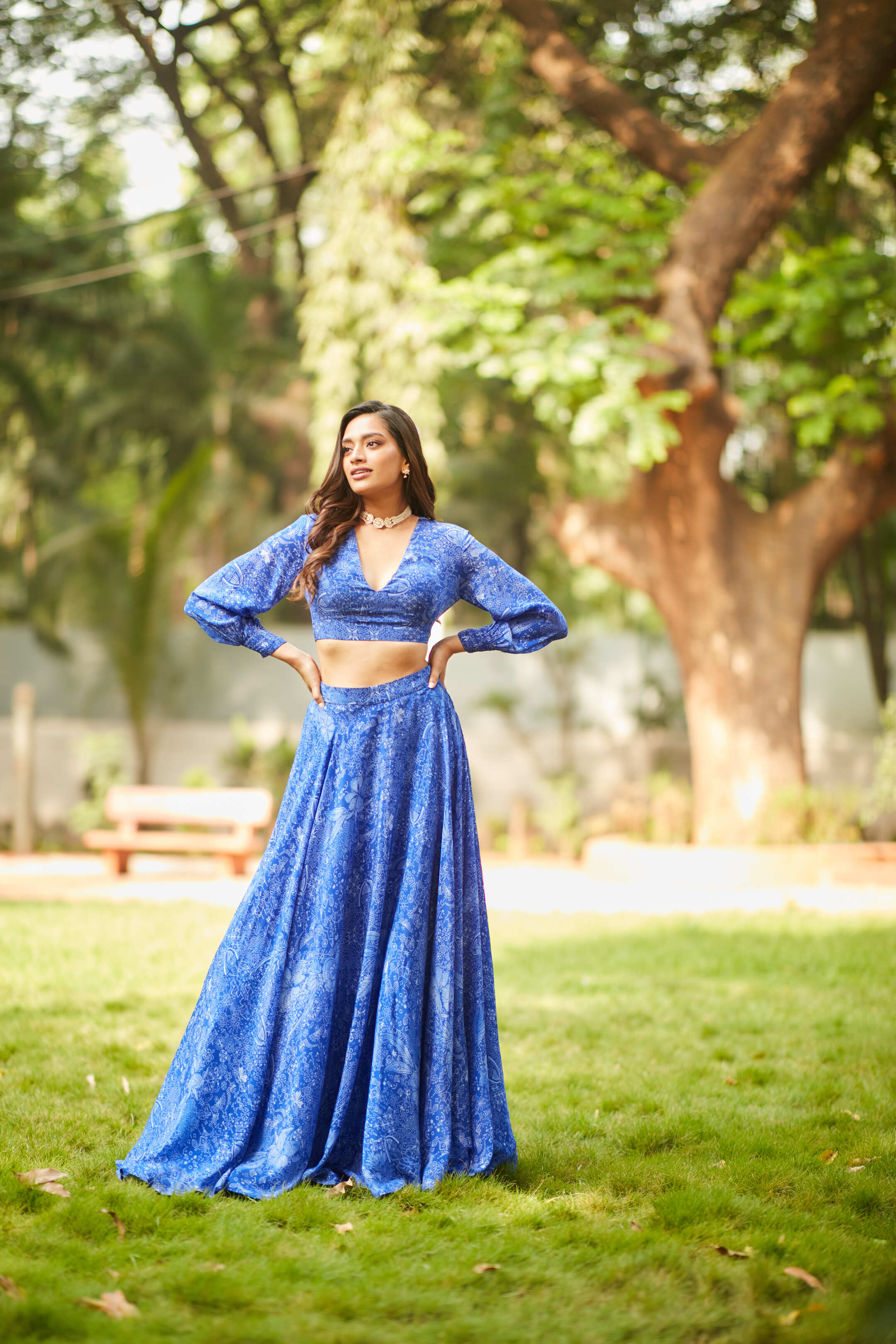 MIDNIGHT BLUE LEHENGA