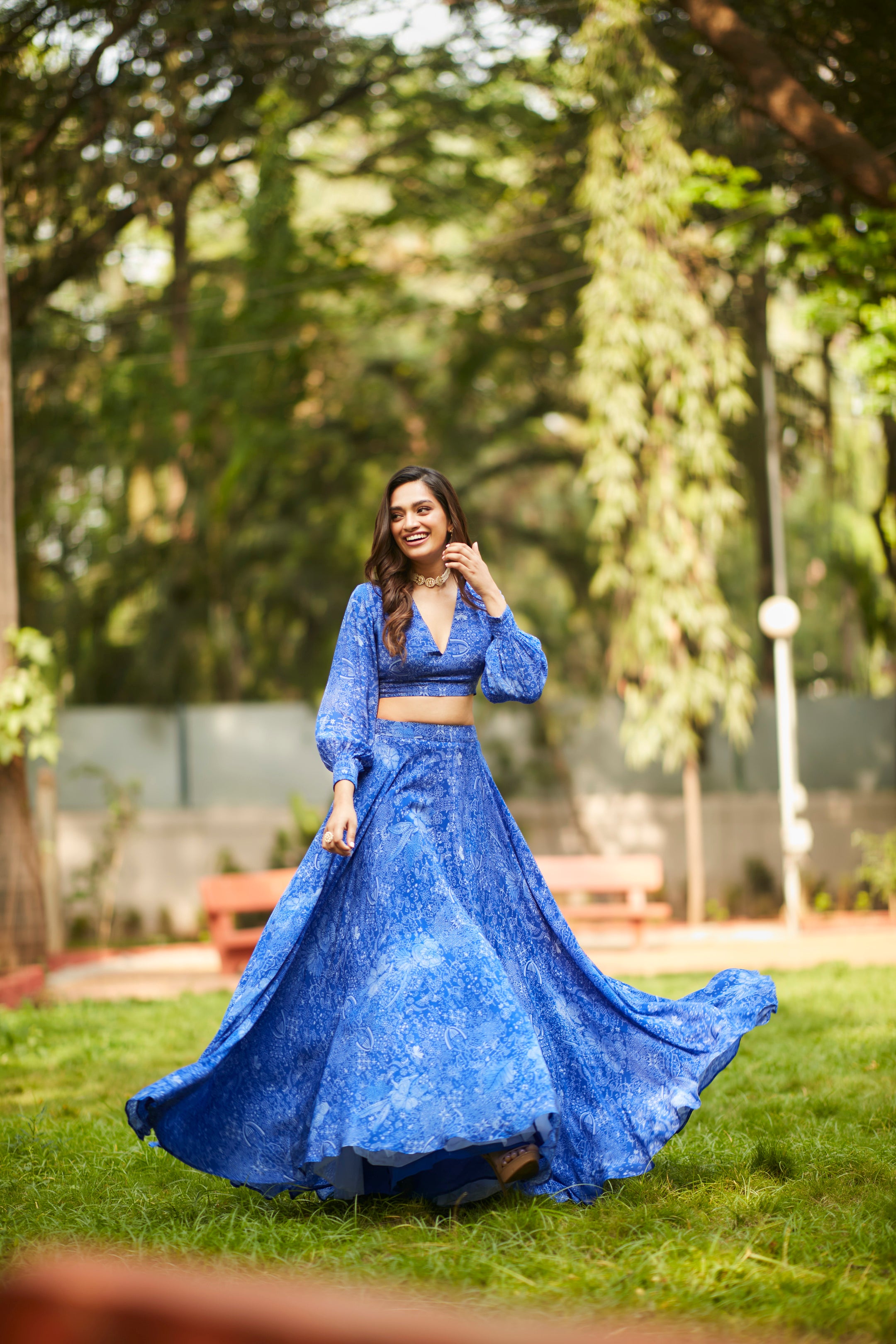 MIDNIGHT BLUE LEHENGA