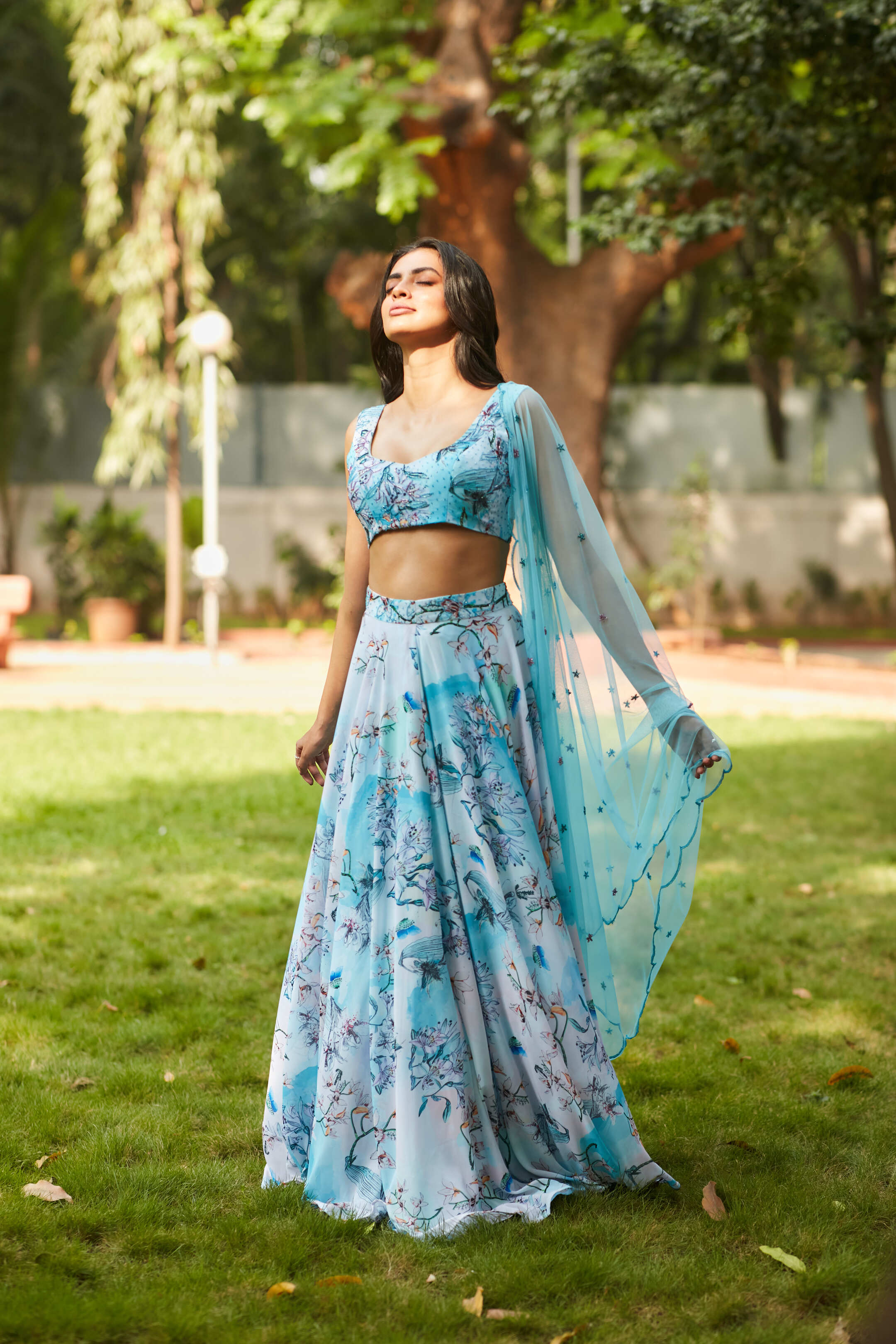 MULTICOLOR LEHENGA SET