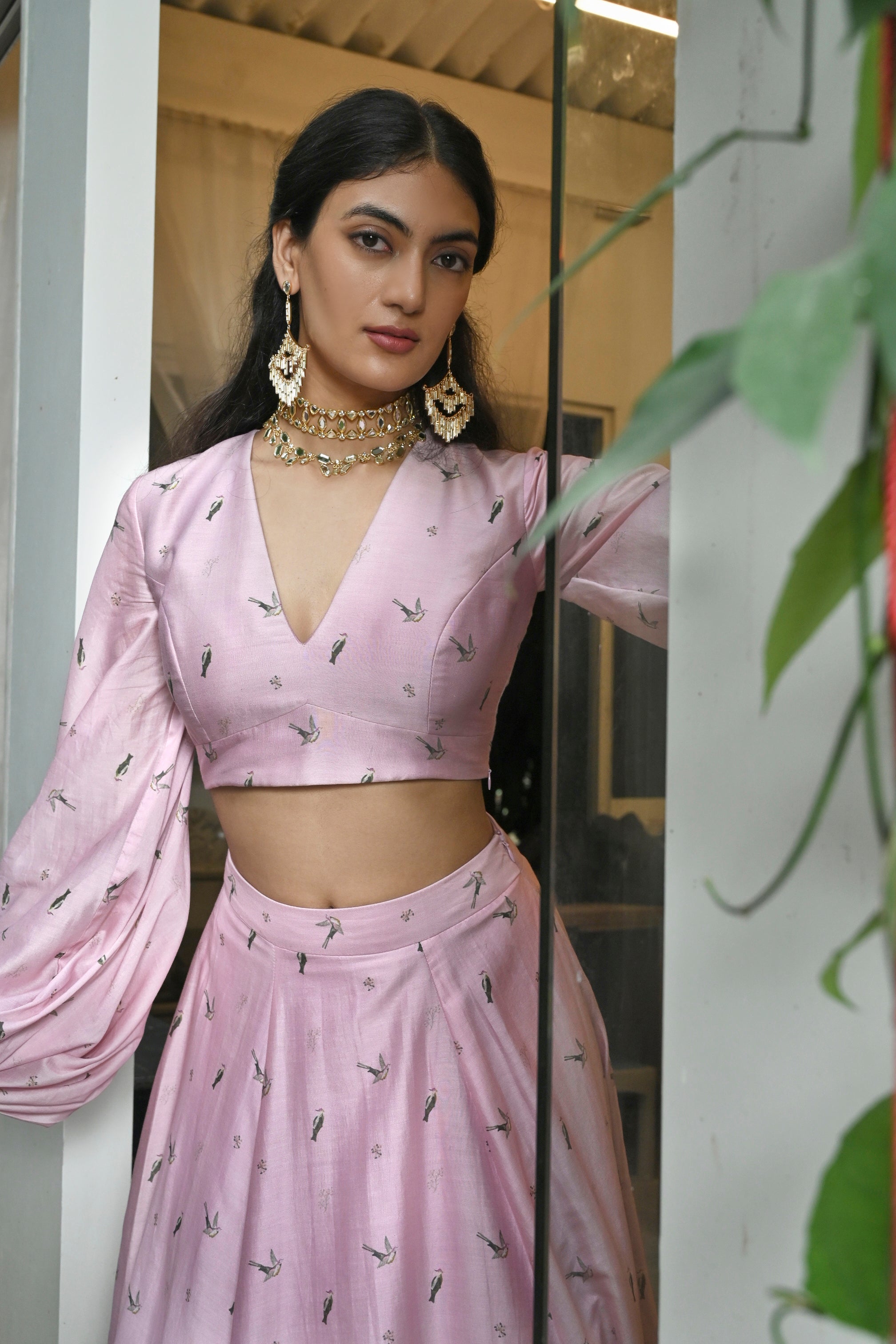 PINK SPARROWS LEHENGA