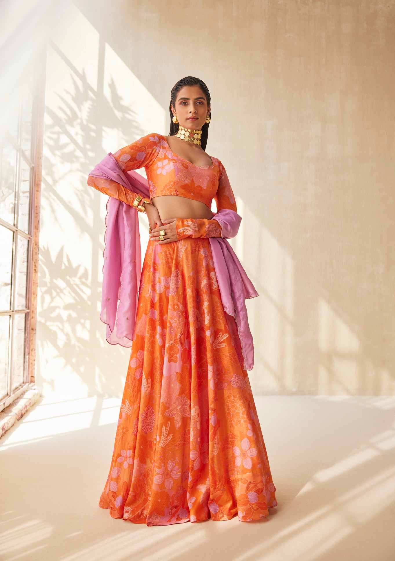 WARM HAZE LEHENGA