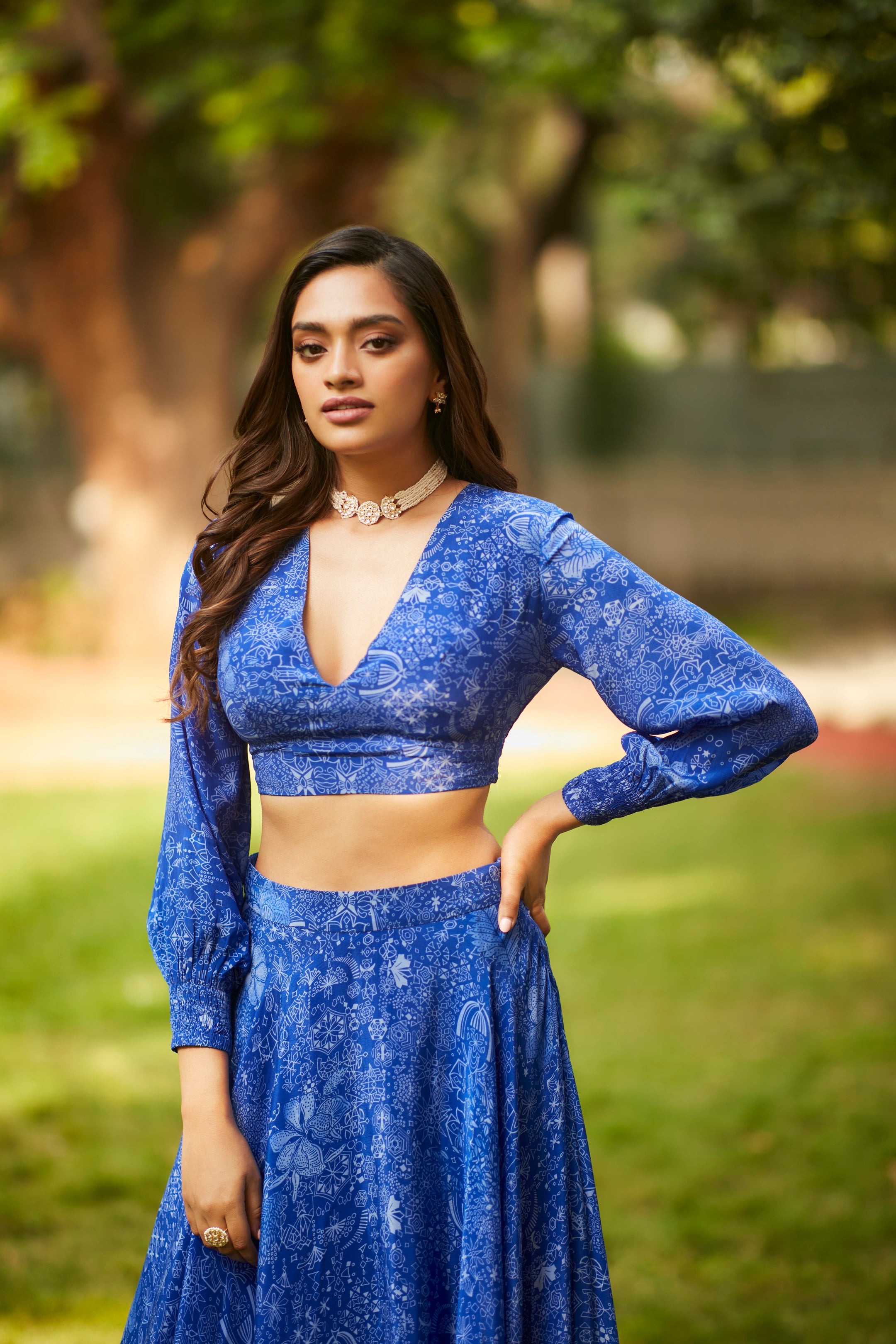 MIDNIGHT BLUE LEHENGA