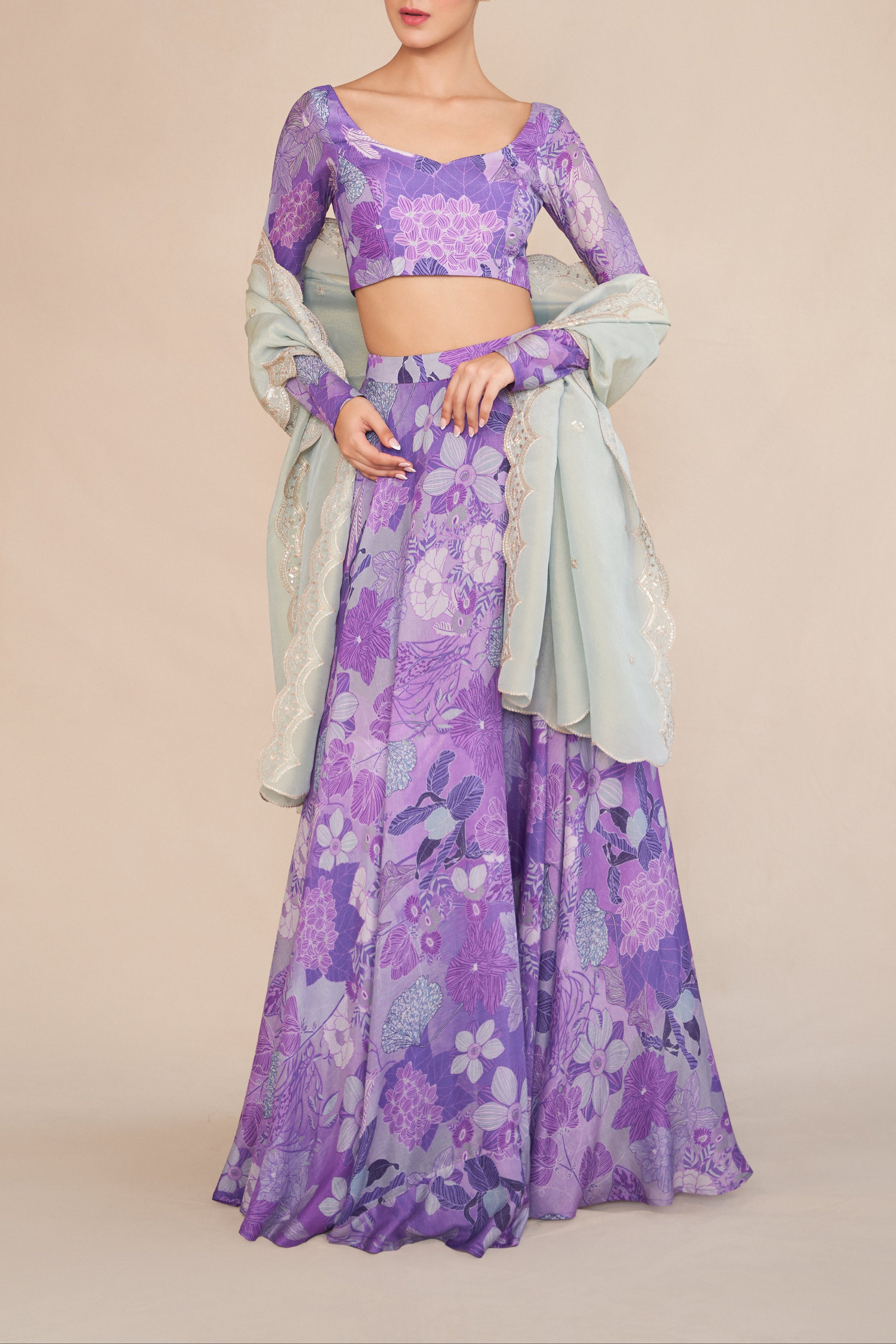 LILAC LEHENGA SET