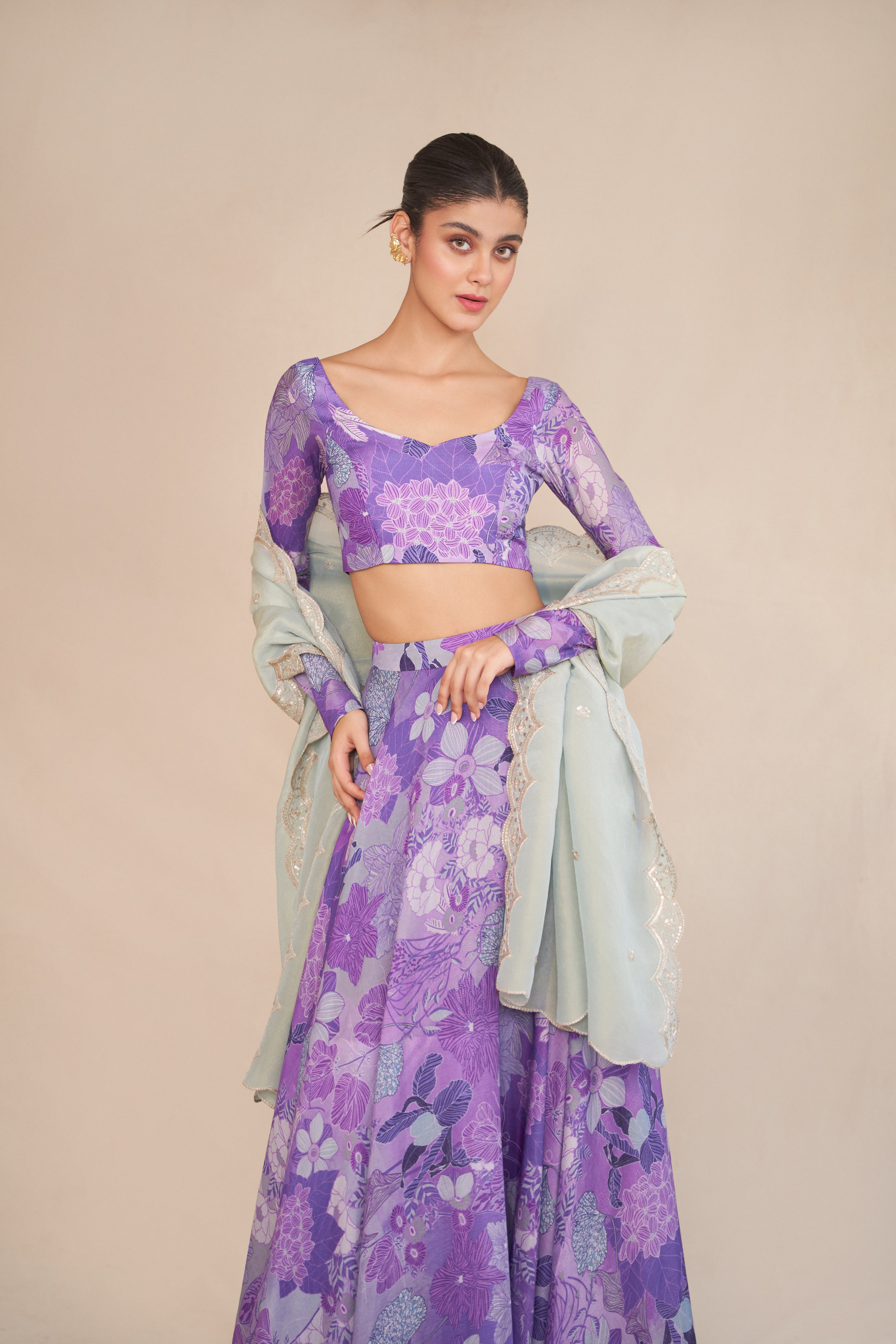 LILAC LEHENGA SET