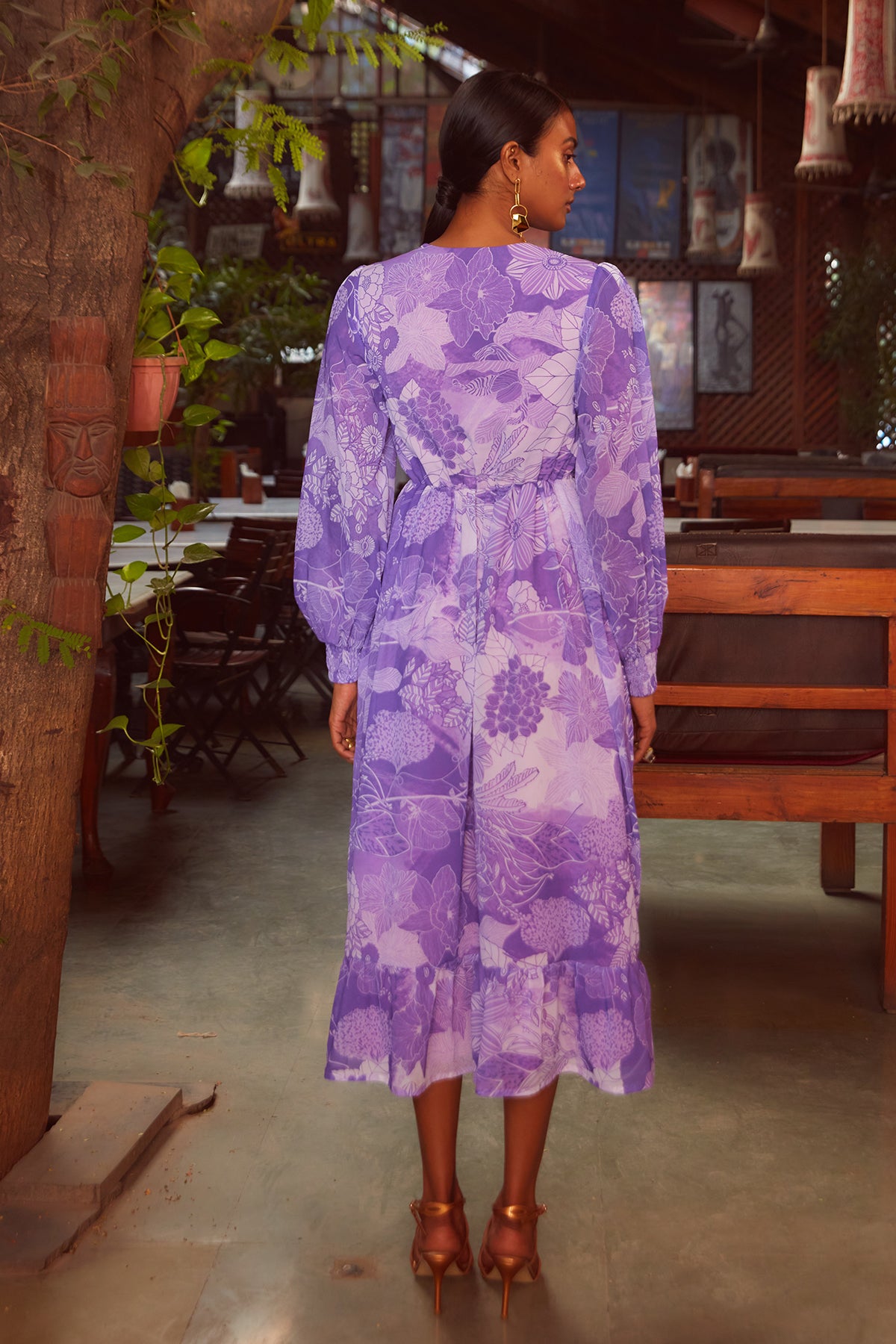 ORCHID MIDI DRESS